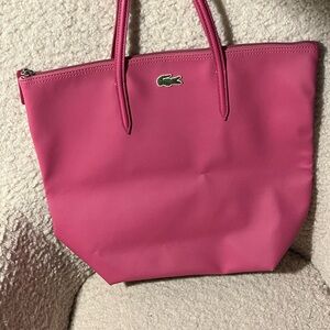Lacoste Fuchsia Tote Bag